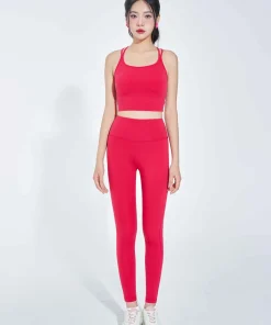 Áo bra đan dây mút đúc màu hồng đào